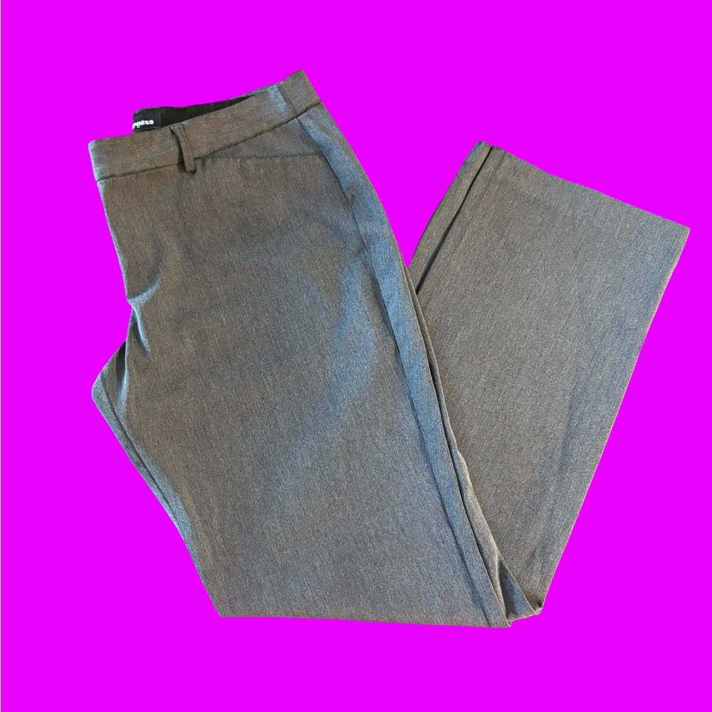 Express editor low rise boot cut Gray work pants size 12R